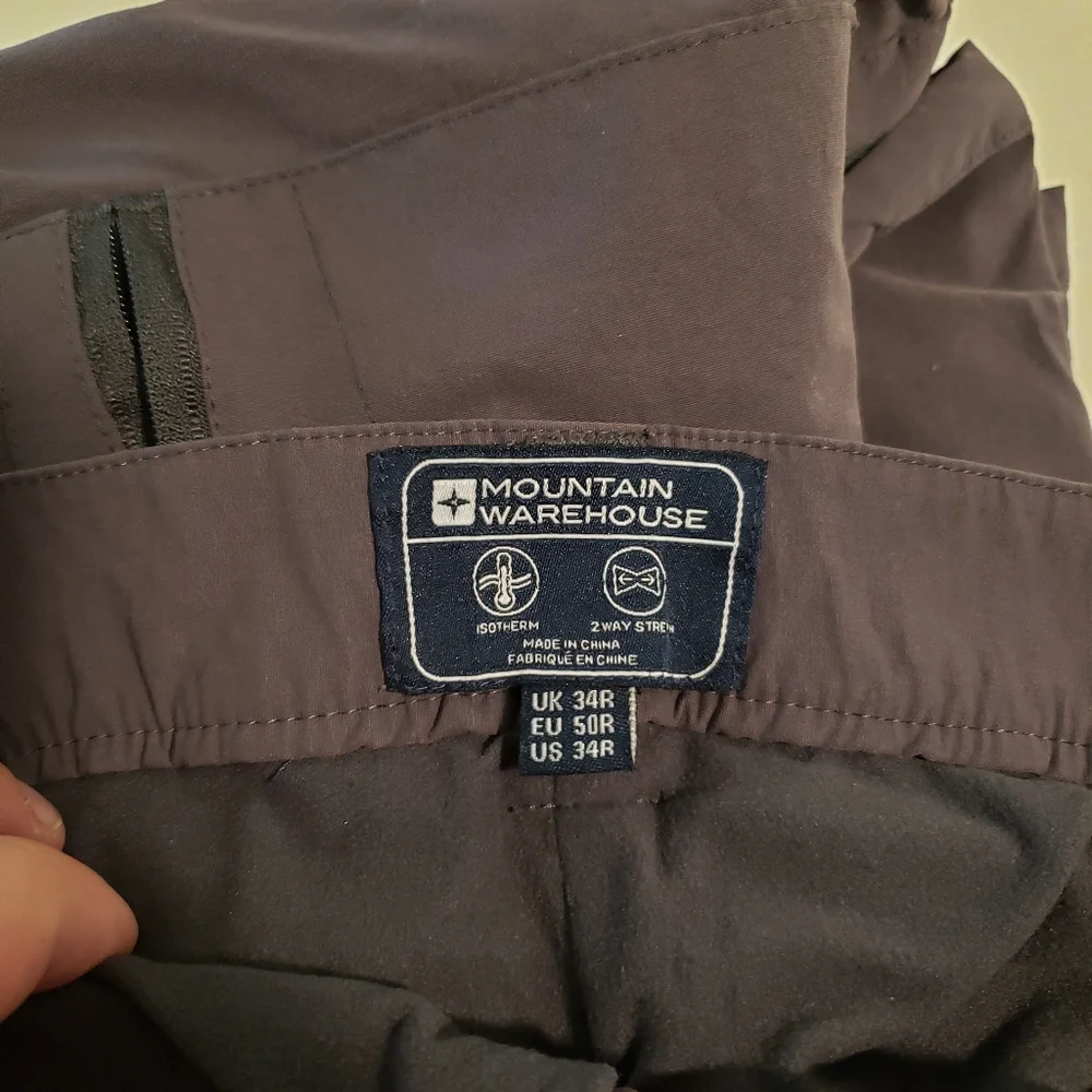 🔥 Men's Lined Cargo Trek Trail Hiking Pants 34R - Picture 5 of 6